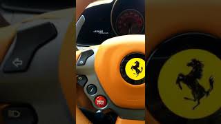 フェラーリ458イタリア 初めてのエンジン始動　試乗　first time Ferrari 458 Italia start up reaction