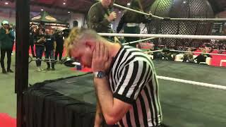 Referee gets a Stinkface
