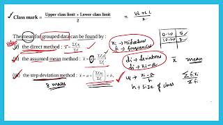 statistics exercise 13.1 part 1 finding mean using direct assumed mean and step deviation method