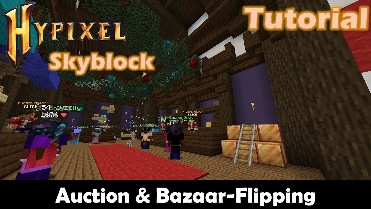 Aucion Flipping Bazaar Flipping Explained Hypixel Skyblock Tutorial