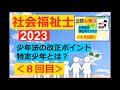 ★概要欄★【社会福祉士】2023年・専門 その８ 改正・少年法の中身♪