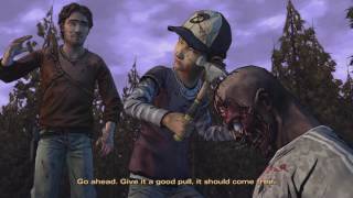 Clem goes for bigger one Walking dead season 2 PS4 walkthrough gameplay