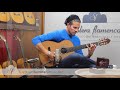 Graciliano Pérez 2017 flamenco guitar for sale played by Alberto Fernández