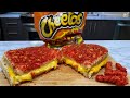 Flaming Hot Cheetos Grilled Cheese Sandwich