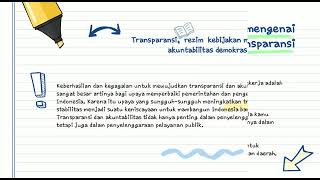 TRANSPARANSI DAN STRATEGI KOMUNIKASI DAN KEBIJAKAN_Kelompok 10