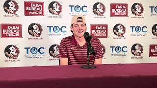 FSU junior LHP Jamie Arnold discusses improved change-up, year 2 working with Micah Posey