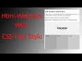 How To Make Responsive Website Design Using HTML  with CSS Float-Column (2021)