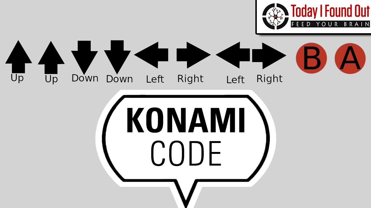 Who Invented The Konami Code Youtube