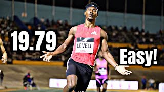 Bryan Levell Blazed 200m World Lead at Racers Grand Prix