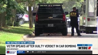 WTOC Exclusive: Victim speaks out after ex-husband receives guilty verdict in car bombing