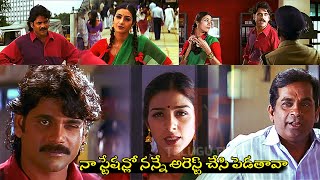 Nagarjuna teases SI Tabu in theater Super hit comedy scene | Brahmanandam | 90ml movies