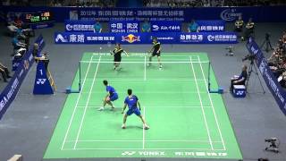 2012 MD-Thomas Cup-Finals-Yun CAI_Haifeng FU vs. Yong Dae LEE_Sa Rang KIM