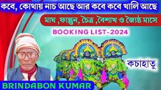 বৃন্দাবন কুমার ছৌ দলের 2024 সালের বুকিং লিস্ট ৷৷Brindaban Kumar chhou Booking List