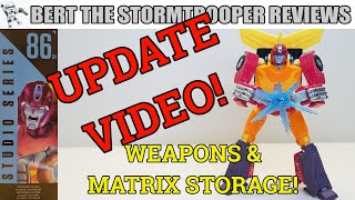 Transformers Studio Series 86 HOT ROD UPDATE! Weapon \u0026 Matrix Storage! Bert the Stormtrooper Reviews