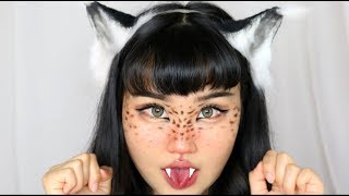 Rude lady at the post office storytime / Wild Cat Makeup tutorial