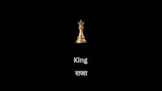 All Chess Pieces Name in English and Hindi || शतरंज के मोहरों के नाम || #shorts