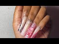 trying sxc pink series glow kit *boujee af stoner nails* vlogmas day 15 polygel nail tutorial