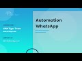How to Automate WhatsApp message for vTiger