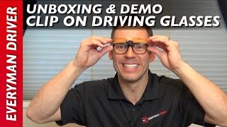 Unboxing: Clip-on Flip Up Polarized Driving Sunglasses on Everyman Driver