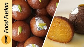 Easy Gulab Jamun with Milk Powder Recipe By Food Fusion (Eid Special)
