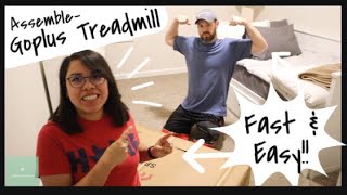 Goplus Folding Treadmill Assembly and Review | Wittle Havanese