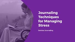 Journaling techniques for stress relief