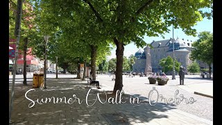 Sweden - Summer walk in Örebro  (Sweden Walks)