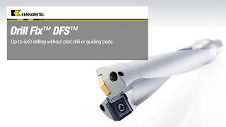 Grademart demo video of Kennametal's Drill Fix DFS Indexable Drills