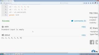 Python set union and set intersection in Hindi