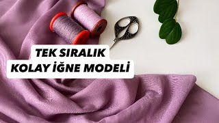 225) TEK SIRADA BİTEN EN KOLAY İĞNE OYASI MODELİ /needle lace