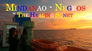 MINDANAO TO NEGROS ISLAND, PHILIPPINES_#4K - The journey, Embracing the Sunset in the open Seas.