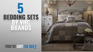 Top 10 Vhc Brands Bedding Sets [2018]: 4PC Sawyer Mill Queen Farmhouse Quilt Set by VHC Brands