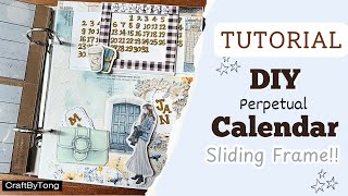 DIY Perpetual Calendar Tutorial: One Page Wonder for Planners, Journals \u0026 Scrapbooks (NO Tools! 🗓️)