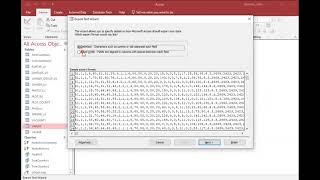 Microsoft access export table