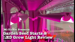 Garden Seed Starts and Barrina LED Grow Light Review