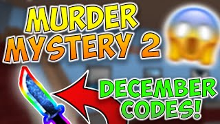 Murder Mystery 2 Codes December 2021 Christmas