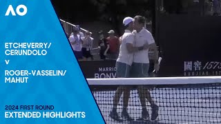 Cerundolo/Martin Etcheverry v Mahut/Roger-Vasselin Extended Highlights| Australian Open 2024 First R