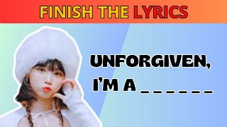 FINISH THE LYRICS OF THESE KPOP SONGS 🎵#1 #QUIZKPOPGAMES