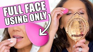 FULL FACE OF MAKEUP USING ONLY A BEAUTYBLENDER