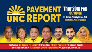 UNC Pavement Report - Thursday, 20th February, 2025 @ 7PM