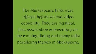 A Mystical View of Shakespeare, #80