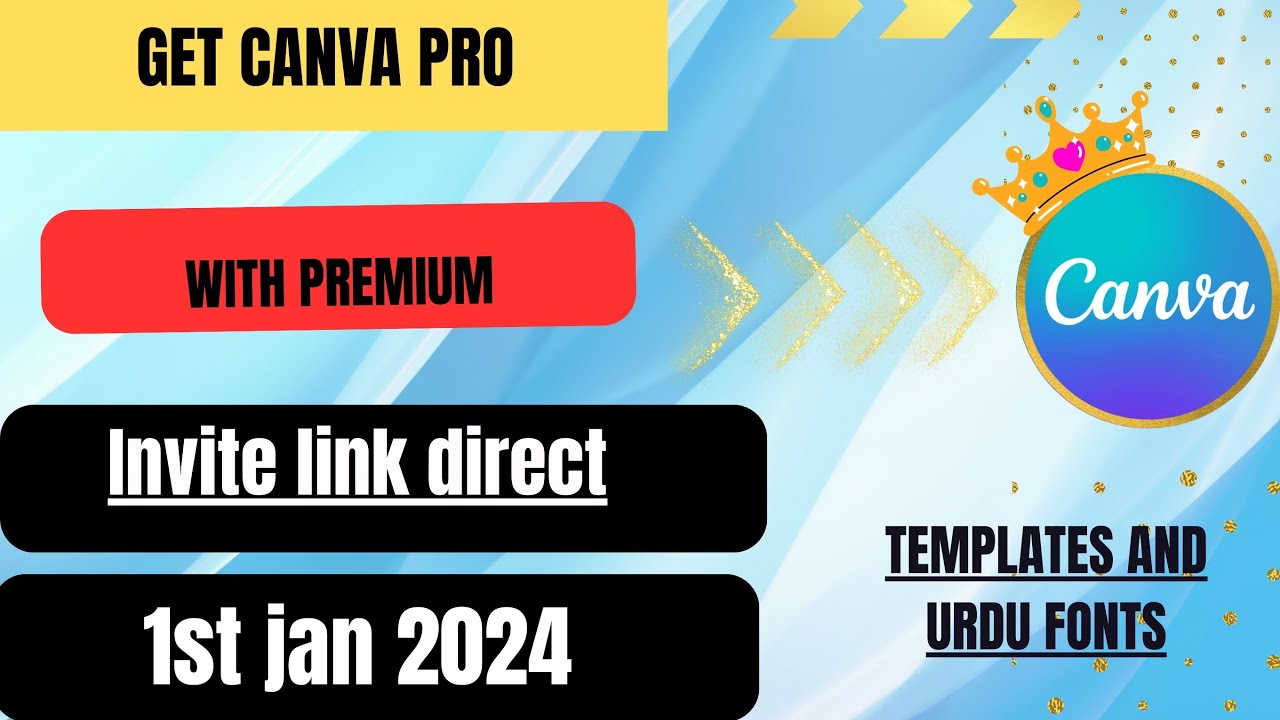 How To Get Free Canva In 1st Jan 2024 Link - YouTube