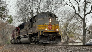 CP 7012 (Maroon \u0026 Grey Script) LEADS CPKC G393001 Through a Beautiful Curve in Neosho, MO!!!