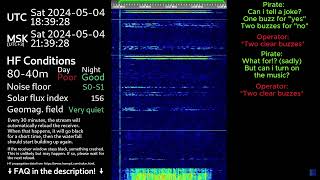 The Buzzer (4625Khz) Answering pirate questions, May 4, 2024