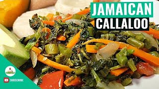 Jamaican Callaloo Recipe | Callaloo Recipe | How to cook Callaloo | Jamaican Steamed Callaloo