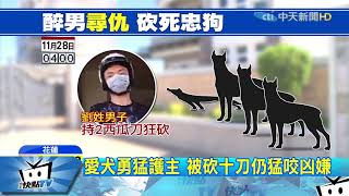 20171128中天新聞　雙刀惡男潛民宅尋仇　忠犬護主遭砍死