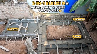 3-in-1: Build an amazing home step-by-step from start to finish.