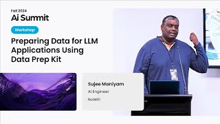 [Workshop] Preparing Data for LLM Applications Using Data Prep Kit