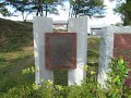 stone monument in the site of toba rikyu park at the outbreak of the battle of toba fushimi