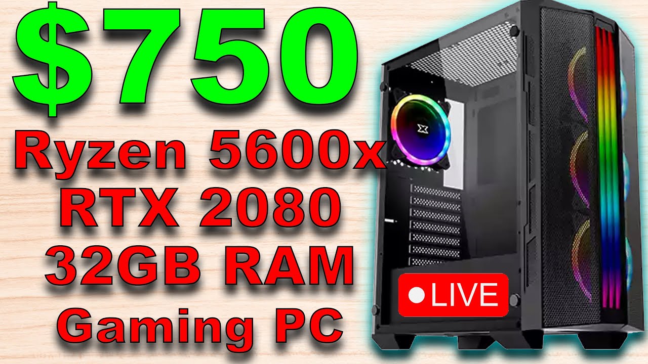 $750 Gaming PC Build LIVESTREAM СО ВАША ПОМОШ!!! - YouTube